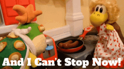 Puppet Arguing Cant Stop Wont Stop GIF