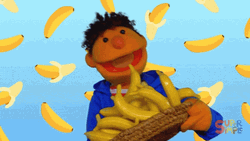 Puppet Counting Banana Meme GIF