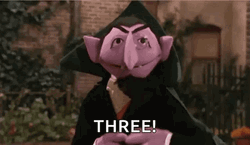 Puppet Dracula Counts To Three GIF