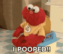 Puppet Elmo Pooped GIF
