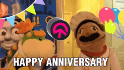 Puppet Greeting Happy Anniversary Meme GIF