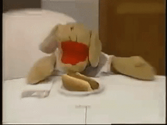 Puppet Makes Me Want A Hot Dog GIF