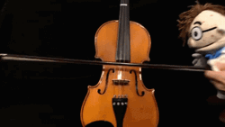 Puppet Playing Violin GIF