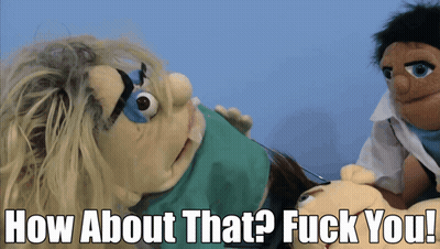 Puppet Saying How About That Fuck You GIF