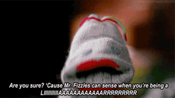 Puppet Socks Saying Liar GIF