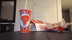 Puppet Stealing Food GIF