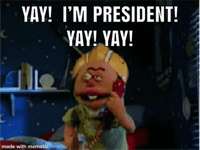 Puppet Talking On Phone Saying Yay GIF