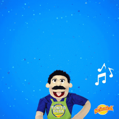 Puppet Wearing Apron Saying Tonito Gilba GIF