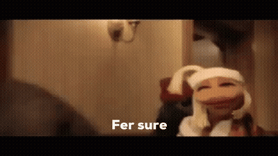 Puppet With Bandage On Head Saying Fer Sure GIF