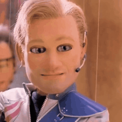 Puppet With Headset GIF