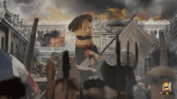 Puppets Tube Heads Waving The White Flag GIF