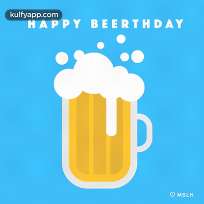 Puppy Birthday Card Saying Happy Birthday GIF