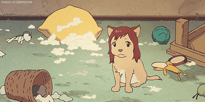 Puppy Caught-In-Suspecting GIF