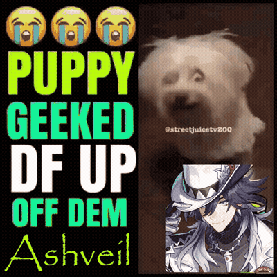 Puppy Geeked Df Up Off Dem Ashveil Poster GIF