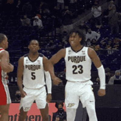 Purdue Basketball Players Number 5 And 23 GIF