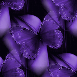 Purple Aesthetic Butterfly Glitters Background GIF