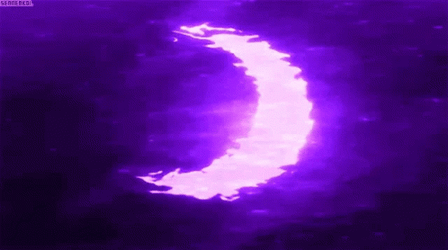 Purple Aesthetic Moon Reflection GIF