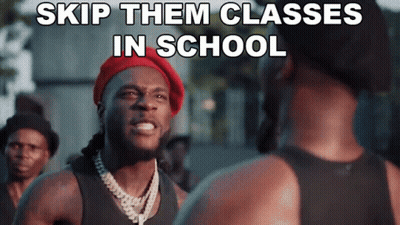 Purple Among Us Character With Blue Hat And Tie GIF