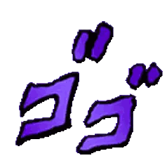 Purple And Black Cartoon Character Sticker