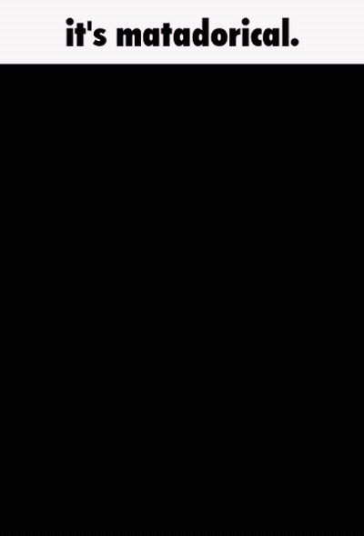 Purple And Black Cartoon Character Saying It's Matadorical GIF
