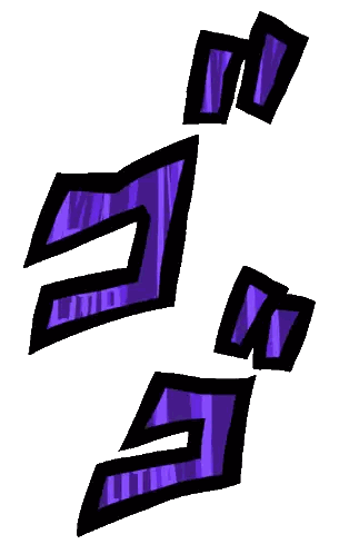 Purple And Black Striped Object Sticker