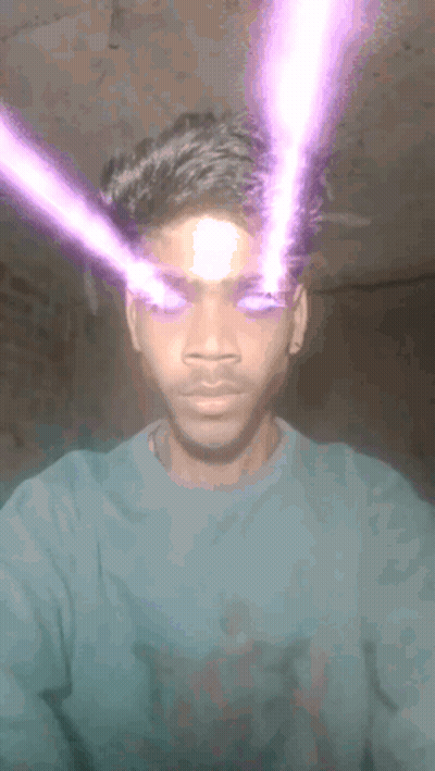 Purple And Blue Background With Rainbow Pyramid GIF