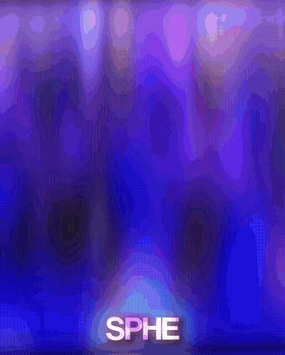 Purple And Blue Background With Word Sphe GIF