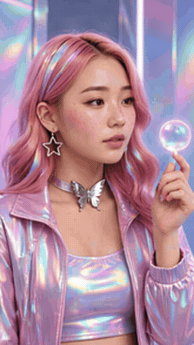 Purple And Blue Cube With Triangle Inside GIF