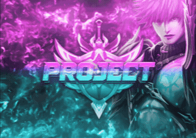 Purple And Blue Graphic Saying Project GIF
