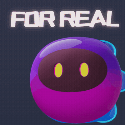 Purple And Blue Object Saying For Real GIF