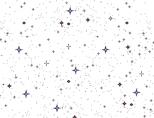 Purple And Blue Stars And Dots Sticker