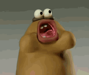 Purple And Brown Chewing Gum GIF