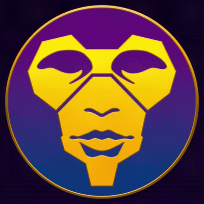 Purple And Gold Circle With Yellow Face GIF