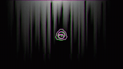 Purple and Green Logo on Black Background
