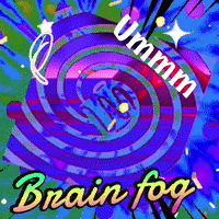 Purple And Green Swirl Brain Fog GIF