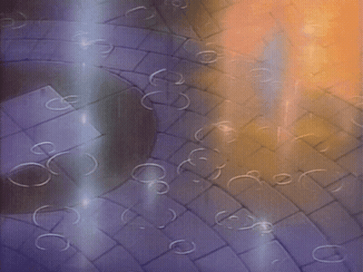 Purple And Orange Brick Wall With Circles GIF
