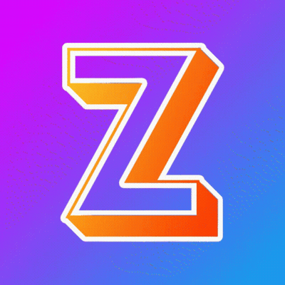 Purple And Orange Letter Z GIF