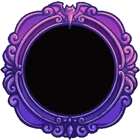 Purple And Pink Bat Frame Sticker