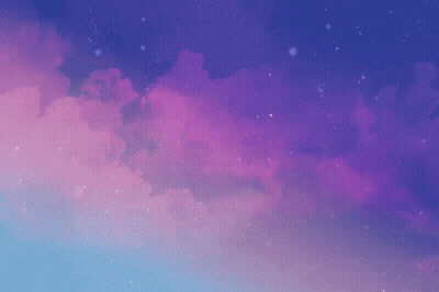 Purple And Pink Cloudy Sky With Stars GIF