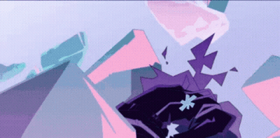 Purple And Pink Graphic With Star GIF