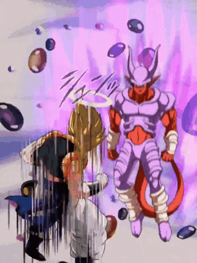Purple And Red Cartoon Character With Purple Aura GIF