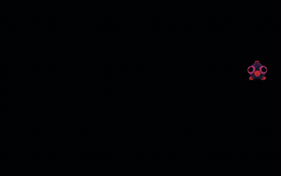 Purple And Red Object Floating In Dark GIF