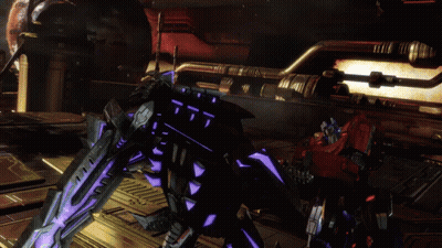 Purple And Red Robot Left Mount Buster GIF