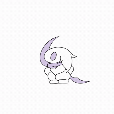 Purple And White Cartoon Character GIF