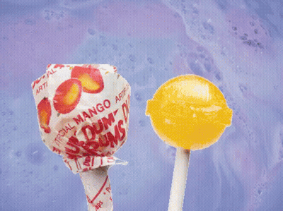 Purple And White Dum Dum Lollipop GIF