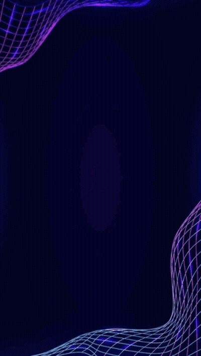 Purple And White Flowers On Black Background GIF