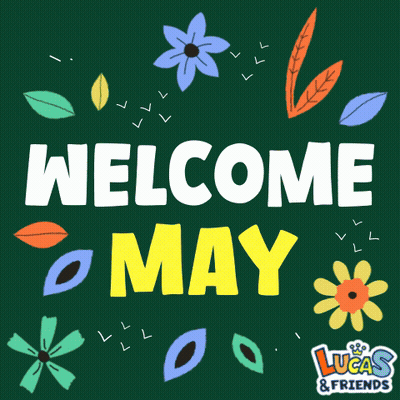 Purple And Yellow Flowers May Day GIF
