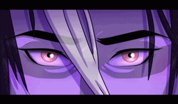 Purple Angy Eyes Anime GIF