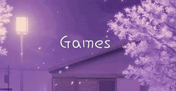 Purple Anime Cherry Blossoms GIF