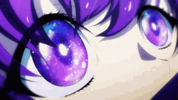 Purple Anime Girl With Big Eyes GIF